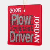 Plough Driver Extraordinaire CUSTOM Keramisch Ornament (Links)