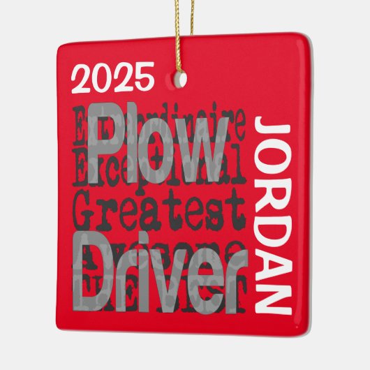 Plough Driver Extraordinaire CUSTOM Keramisch Ornament (Links)