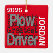 Plough Driver Extraordinaire CUSTOM Keramisch Ornament (Achterkant)