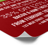 Plough in Field, Farmer & Butcher Adverteren Poster (Hoek)