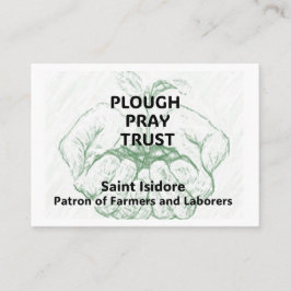 "Plough Pray Trust" Heilige Isidorus-herinneringsk Afsprakenkaartje