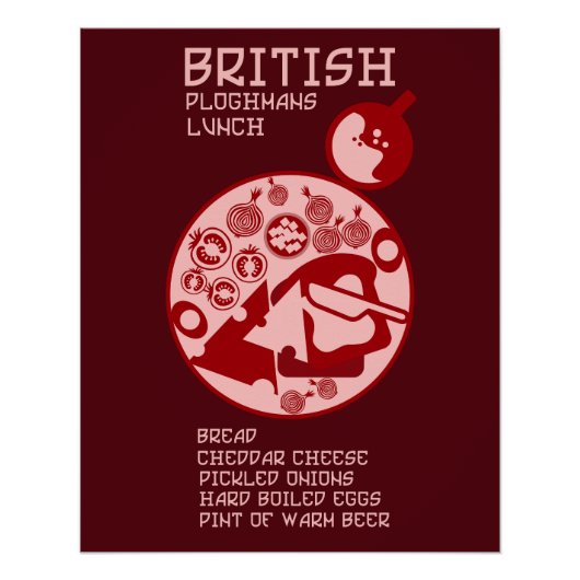 Ploughmans Pub lunch Perfect Poster (Voorkant)