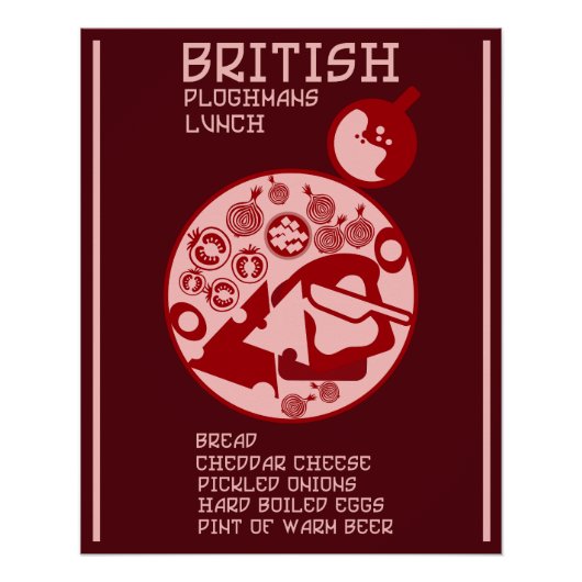 Ploughmans Pub lunch Perfect Poster (Voorkant)