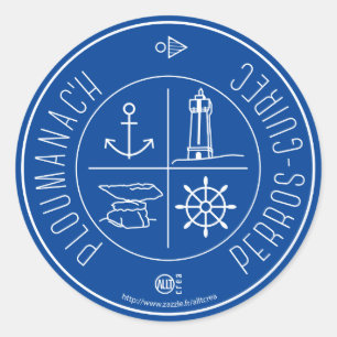 Ploumanach Perros-Guirec Ronde Sticker