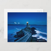 Plouzane France Lighthouse Landmark Zee Ocean Briefkaart (Voorkant / Achterkant)