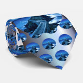 Plouzane, Frankrijk - vuurtoren Stropdas (Opgerold)