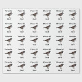 Plover Bird Funny Vogelaar Cadeaupapier (Vlak)