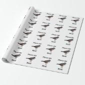 Plover Bird Funny Vogelaar Cadeaupapier (Uitgerold)