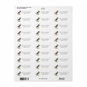 Plover retouradreslabel etiket (Full Sheet)