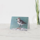 Plover Shore Bird Art Note Kaart (Voorkant)