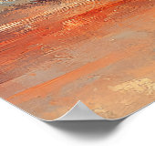 Plover Standing in Ocean Waves During Sunset Poster (Hoek)