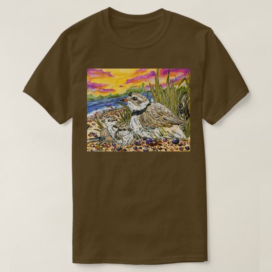 Plovers & Chicks Long T-shirt (Design voorkant)