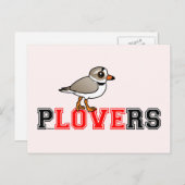 Plovers Love Briefkaart (Voorkant / Achterkant)