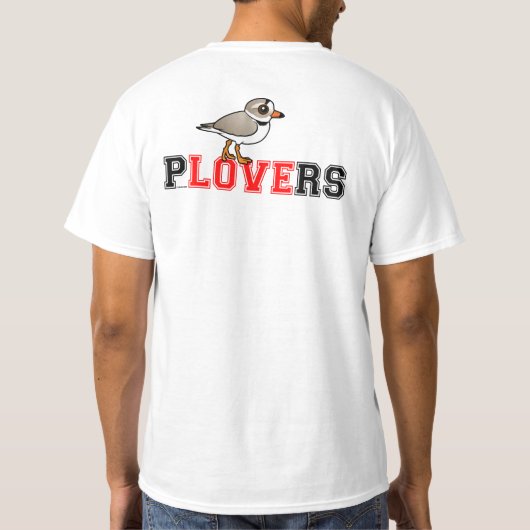 Plovers Love (design on back) T-Shirt (Achterkant)
