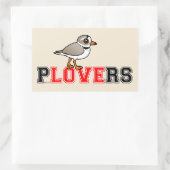 Plovers Love Rechthoekige Sticker (Tas)