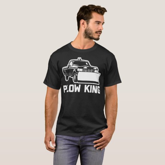 Plow King grappig gezegde ploeg sarcastisch T-shirt (Voorkant volledig)