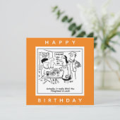 Plowman's Lunch Pub Menu Cartoon (Staand voorkant)