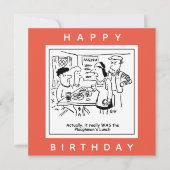 Plowman's Lunch Pub Menu Cartoon (Voorkant)