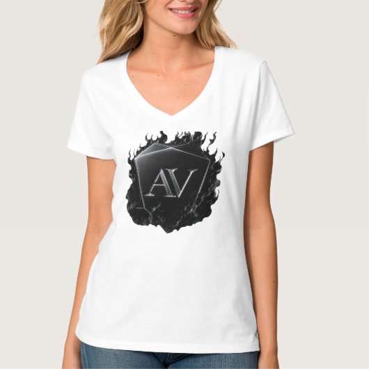 PLP NOVA V - Verder dan gewone luxe stedelijke gra T-shirt (Voorkant)
