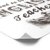 Plroud English Teacher Victoriaans Poster (Hoek)