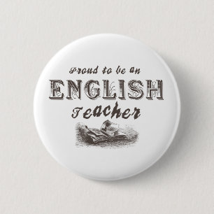 Plroud English Teacher Victoriaans Ronde Button 5,7 Cm