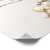  Pluche Animals Baby shower Guess spel Poster (Hoek)