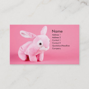 Pluche Bunny Profile Card Visitekaartje