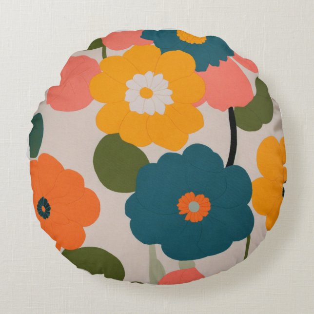 Pluche Comfort voor elke ruimte rond kussen (Voorkant)