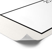  pluche dieren Baby shower Guess Datum Poster (Hoek)