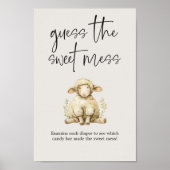  pluche dieren Baby shower Guess Sweet Mess Poster (Voorkant)