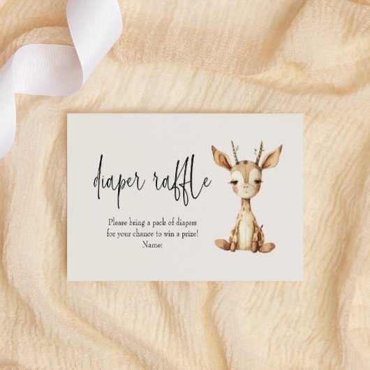  Pluche Dieren Baby shower Luier Raffle Notitiekaartje