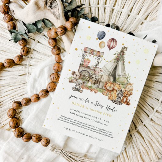  pluche dieren | Sleepover Sleepunder Kaart