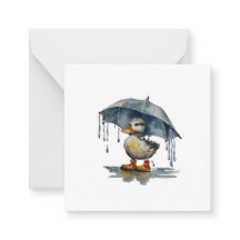 Pluche Eendje ansichtkaart stijl briefkaart