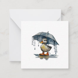 Pluche Eendje ansichtkaart stijl briefkaart