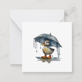 Pluche Eendje ansichtkaart stijl briefkaart