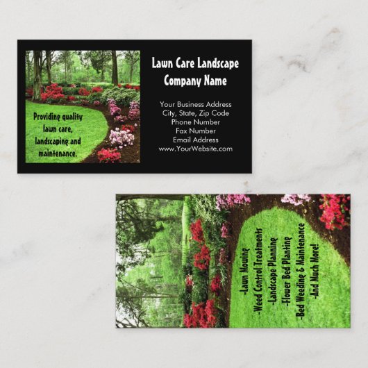 Pluche Groene Landschap Gazon Care Landscaping Visitekaartje