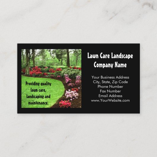 Pluche Groene Landschap Gazon Care Landscaping Visitekaartje