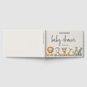 pluche kinderdagverblijf dieren Baby shower Gastenboek (Volledig)