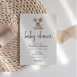  pluche kinderdagverblijf dieren Baby shower Kaart