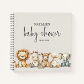  pluche kinderdagverblijf dieren Baby shower Notitieboek (Voorkant)