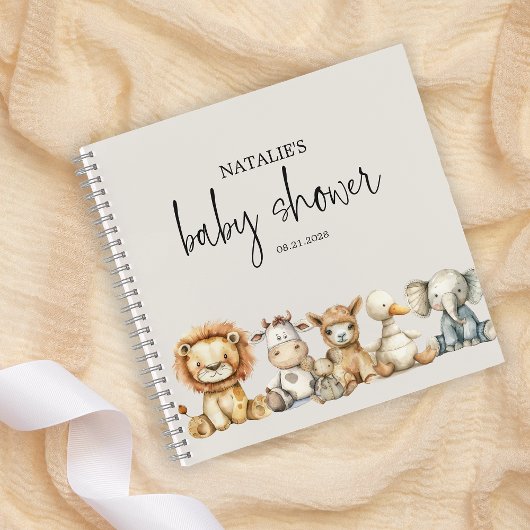  pluche kinderdagverblijf dieren Baby shower Notitieboek