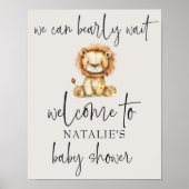 pluche kinderdagverblijf dieren Baby shower Poster (Voorkant)