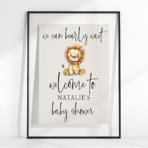  pluche kinderdagverblijf dieren Baby shower Poster