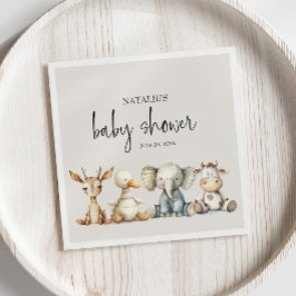  Pluche Kwekerij Dieren Baby shower servetten