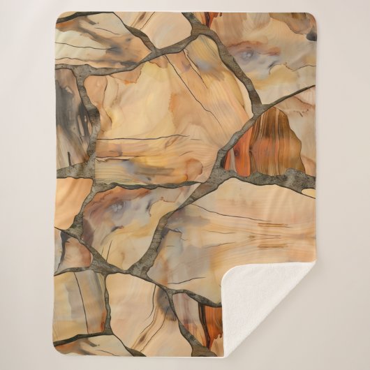 Pluche Sherpa Fleece Gooi Deken (Voorkant)