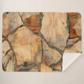 Pluche  Sherpa Fleece Gooi Deken (Voorkant (horizontaal))