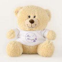 Pluche Teddy met Auteur Logo