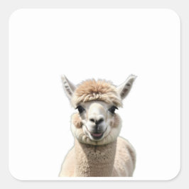 Pluche vriendjes vierkante sticker