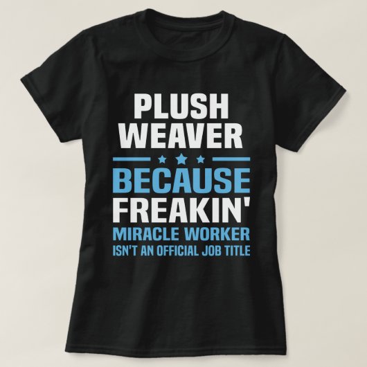 pluche wever t-shirt (Design voorkant)