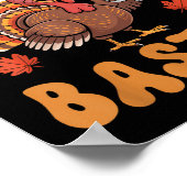 Pluck It laat krijgen Basted Funny Turkije Thanksg Poster (Hoek)